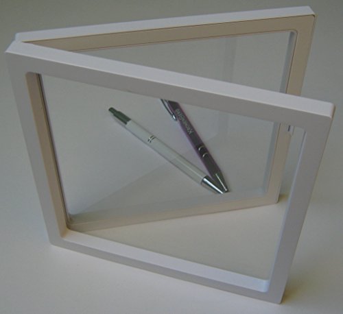 3 Stück Kronenberg24 3D Schweberahmen Objektrahmen weiss 180x180x20mm für Kleinteile - 3