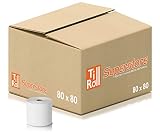  Rollos de papel térmico (80 x 80 mm, 20 rollos) para terminales Epos