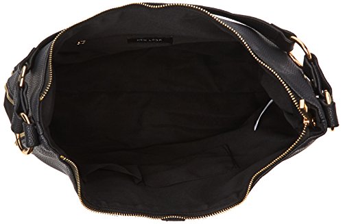 New Look Women's Ali Hobo Top-Handle Bag Black (Black)