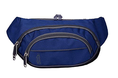 HiChange - Riñonera Unisex para Hombre y Mujer, Large-Navy