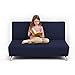 Children's Convertible 2 Seater Clic Clac Sofa Bed - Midnight Blue