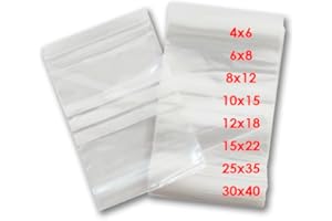 MOANATURA Bolsas Plástico Transparente Con Cierre Zip. 500 Bolsas Pequeñas Herméticas de 4 x 6 cm. Para Juguetes, Bisutería, Chuches, Caramelos, Bombones, Accesorios o Regalos. (500, 4x6 cm)