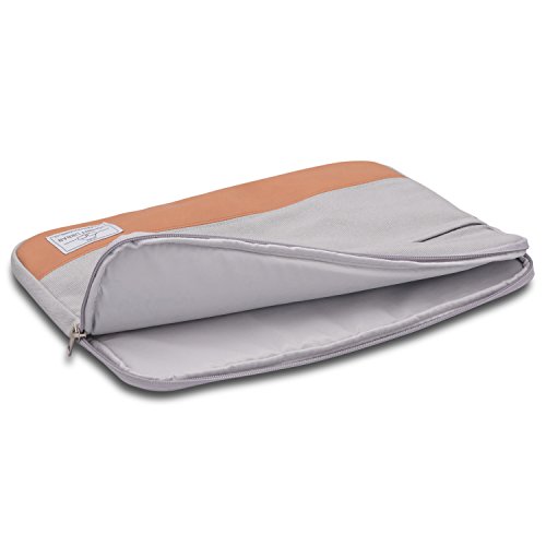 Johnny Urban Canvas Laptop Sleeve 15 – 15.6 Zoll Grau – Schutzhülle für 15 – 15.6 Zoll Laptops von Dell Samsung HP ASUS Acer Sony uvm. – Laptophülle Laptoptasche Notebook Tasche aus Baumwoll Canvas - 5