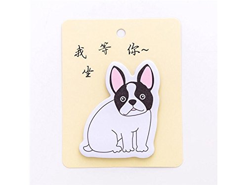 Preisvergleich Produktbild Sinnvoll Spielerischer Hund-klebrige Anmerkung für Klassifikation Nette Karikatur-Mitteilungs-Anmerkung (Gelb) für die Arbeit