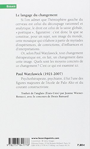 Livres Couvertures de Le Langage du changement. Éléments de communication thérapeutique