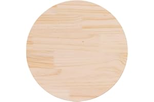 vidaXL Dessus de Table Rond Ø70x3 cm Bois de pin Massif, Plateau de Table en Bois, Dessus de Table à Manger, Plateau de Table en Bois Massif