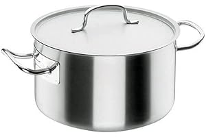 Lacor 50033 Marmite Braisière avec Couvercle 32 cm, Argent