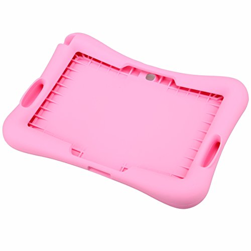 NEWSTYLE Samsung Galaxy Tab 4 10.1 Kinderfreundliche Silikon Hülle Schutzhülle Tasche Case für Samsung Tab 4 SM-T530/T531/T535 (10,1 Zoll) – Pink - 5