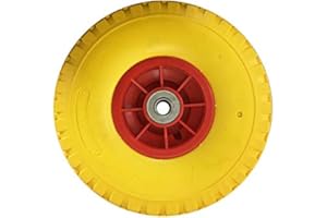 KUTLU DEUTSCHLAND GMBH 260mm PU Vollgummi Ersatzrad (4.10/3.5-4) Ersatzreifen für Sackkarren 75x16mm