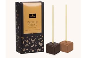 CHOCOLISSIMO Xmas ChocoSticks 2 - Cioccolata calda fatta con i bastoncini | Cioccolato fondente e al latte | Regalo di natale | Idea regalo | Bambini | adulti