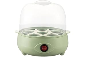 ZMdooreasy Egg Cooker Breakfast Egg Maker Quick Breakfast Appliance 5 Eggs Single Layer Capacity, 3-Layer Option Available(green-1)