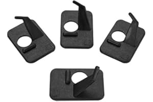 Namvo 4 Sets Archery Arrow Rest Plastic Shooting Hunting Bow Roller Rests Simple Bow Arrow Sticker Rest Left Hand for Hunting Accessories Black