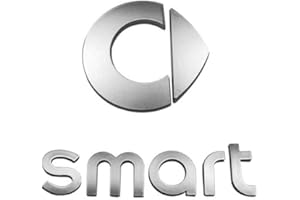 VO DESIGN WOAFEY Alfabeto Auto per Smart 451 453 fortwo forfour Lettere adesive Adesivi Automobile Emblema Pellicola Decorazione,Matte