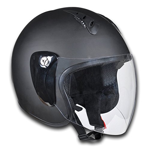 Preisvergleich Produktbild vidaXL Motorrad Sturzhelm Motorradhelm Rollerhelm L schwarz 150016