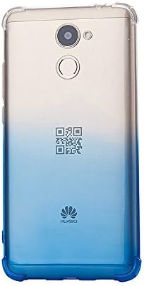SMTR Huawei Y7 prime Gradient color Case Cover with Soft TPU Material and Colorful Patterns Protective Cases for Huawei Y7 prime (Blue)