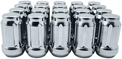 RPC CPR Close Ended Spline Steel Wheel Lug Nuts 20Pcs With Key M12X1.25 Polish