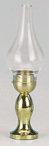 Preisvergleich Produktbild MiniaturTtischlampe Petroleum Glas 12V
