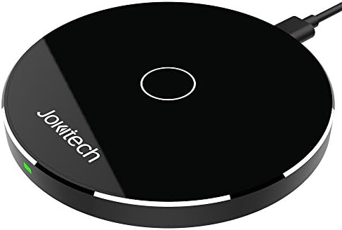 10W iPhone X Aluminum Metal Fast Wireless Charger Pad.Jokitech Qi Fast Wireless Charging Station for Samsung S9 S9Plus S8 S8Plus Note8,iPhone 8/8Plus iPhone X, Google Pixel 2 and All Qi-Enabled Devices