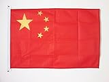 Enganches : Anillos AZ FLAG Bandera Nautica de China 45x30cm - Pabellón de conveniencia China 30 x 45 cm Anillos