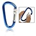 Produktbild Helix Karabiner / Safety Karabiner / Schnapphaken / Clip / Keychain / Schlüssel Clip / mit Sicherungs-Schraube / Abmessungen: 57.08mm x 31.55mm x 8.98mm in blau