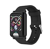 Fitness Tracker, EKG + PPG-Herzfrequenzmonitor Blutdruck-Schlafmonitoring Smartarmband mit eingehendem Anruf und Aktivitäts-Track-Pedometer,Black