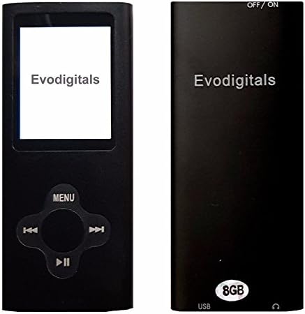 Evodigitals New Black 16GB Elite MP3 Media MP4 Player Music Video FM Tuner Games Voice +