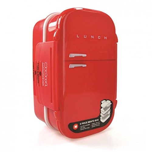 Preisvergleich Produktbild Retro Kühlschrank Brotdose - Fridge Versperdose Brotbox Frühstück