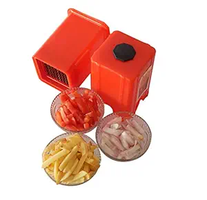 GOODNESS INTERNATIONAL Potato/Vegetable Finger Chips Cutter - Potato Chipser - Dicer/Chopper with Container - French Fries Maker