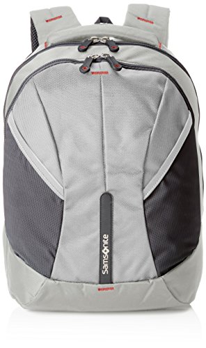 Preisvergleich Produktbild Samsonite Durchläufer Rucksack, 43 cm, 27 L, Silver / Red