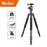 ✅ Technische Daten: Stativ - Gewicht mit Kugelkopf 1730 g; Höhe: 23 - 164 cm; Traglast: 8 kg; Packmaß: 49 cm / Monopod - Gewicht mit Kugelkopf 856 g; / Material: Aluminium