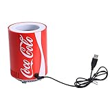 Réfrigérateur portatif de voiture réfrigérateur de réfrigérateur de mini USB de Coke Can, réservoir de refroidissement de refroidisseur de boisson pour l'école de chambre à coucher Mini réfrigérateur