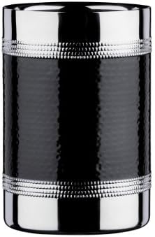 Botellas Bottle Cooler Stainless Steel Hammered Black Colour Band Attractive Quality Design