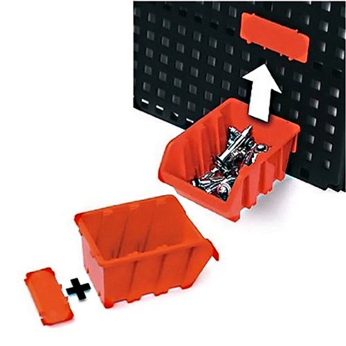 Werkzeugwand mit 19 teiligem Werkzeugbefestigungsset, Länge 80 cm x Breite 48 cm – beliebig erweiterbar - 3