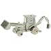 Produktbild Uhrenminiatur Silberfarbener Metallbagger Novelty Sammleruhr 9973