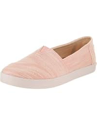 Nuevos zapatos de Toms Avalon textura ligera gris