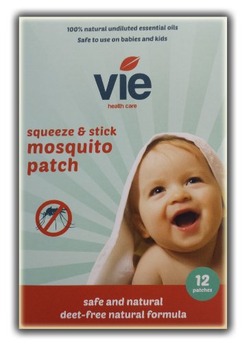 VIE MOSQUITO PATCHES DEET FREE Perfect for the Family.12 Patches. UNIVERSITY TESTED. Patented Microcapsule technology. Made in Italy