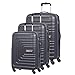 Produktbild American Tourister Set 3 teiliges Kofferset Hartschale ABS 4 Räder 55 – 67 – 77 cm Sunset Square grau