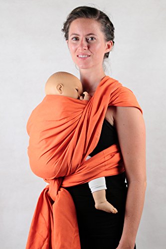 Fular portabebé ergonómico Ling Ling d'Amour (Papaya, 4,6m)