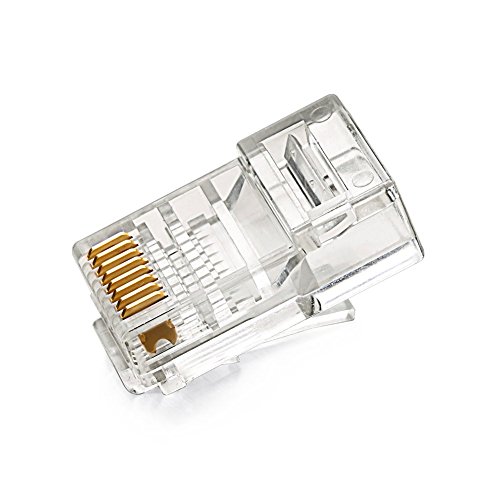 RJ45 Stecker UGREEN 10 Stück RJ45 CAT.5/CAT.5e Stecker RJ Steckverbindung Anschluss geeignet für Patchkabel, Netzwerkkabel UTP - 6