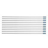 Thorium erhöht die Elektronenemissionseigenschaften der Elektrode, was die Lichtbogenstarts verbessert und eine höhere Strombelastbarkeit ermöglicht.