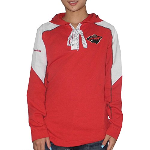 NHL Minnesota Wild Womens Hockey Jersey with Embroidered Logo Medium Red