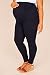 Womens Bump It Up Maternity Cotton Elastane Leggings With Comfort Panel Size 18 Navy