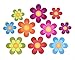 Produktbild NAXIEE 10 Stücke Anti-Rutsch Sticker,rutschfeste Badewanne Aufkleber, große Blume Form Kleber Kinder rutschfeste Aufkleber Treter für Badewanne/Duschen/Pools/Badezimmer (Helle Blumen)