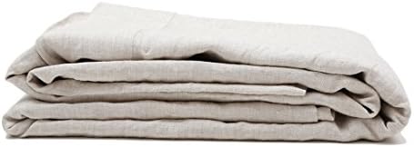 Loomstead Flat Sheet, White,Natural, Heather Charcoal, Heather Navy, Cal King/King, Queen