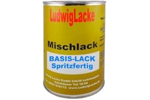 LudwigLacke 0,5 Liter spritzfertiger Basislack Black Magic Farbcode LC9Z oder Z4 oder S2 oder 9093 oder Z4Z4 Baujahr 1993-2013 Perleffekt Lack (geeignet für VW)