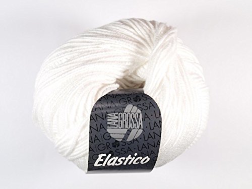 Lana Grossa Wolle Elastico 001 weiß