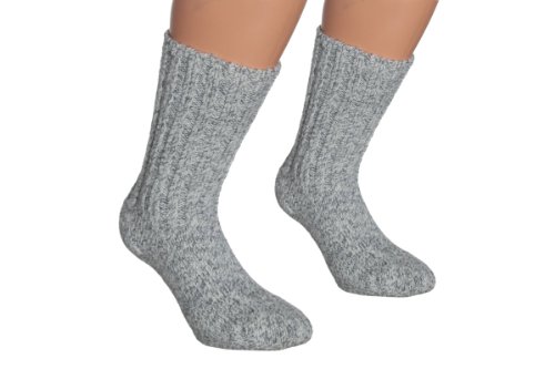 VITASOX 42950 Wool Socks 93% Sheeps Wool 2 Pair Pack Grey-Melange 11-14