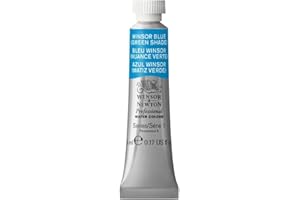 Winsor & Newton Aquarelle Professionnel - Peinture Aquarelle, Haute Luminosité, Résistante à la Lumière, Qualité Archive, Tube de 5 ML, Couleur Bleu Winsor (Nuance Verte)