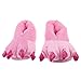Produktbild Sharplace Winter Baumwolle Pantoffeln Plüsch Wärme Weiche Hausschuhe,Kuschelige Dinosaurier Pfote Rutschfeste Slippers für Herren Damen - Rosa