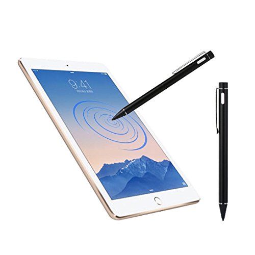 Bescita Stylus Pen Eingabestift + Kugelschreiber für Apple iPad Air / Apple iPad mini 3 / Apple iPad mini 2, Iphone，Galaxy Tab, Galaxy S2 S3，Android etc (Schwarz)